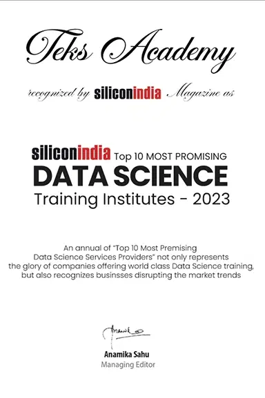 Silicon India Data Science Award 2023