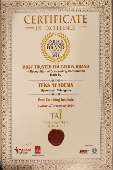 Most Trusted Education Brand Award 2024